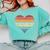 Pianist Retro Sunset Piano Keyboard Player Teacher Comfort Colors Sweatshirt Chalky Mint