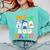 Pre-K Boo Crew Cute Ghost Halloween Costume Teacher Student For Men Women Kids Comfort Colors Sweatshirt Chalky Mint
