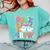 Pre-K Boo Crew Pre-K Teacher Student Kids Halloween Comfort Colors Sweatshirt Chalky Mint