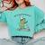 Pre K Grade Teacher Frog Back To School Preschool Comfort Colors Sweatshirt Chalky Mint