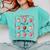 Pre K Is My Jam Teacher Team Crew Preschool Cute Strawberry Comfort Colors Sweatshirt Chalky Mint