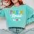 Pre-K Squad Teacher Student Kids Preschool Back To School Comfort Colors Sweatshirt Chalky Mint