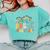 Pre-k Teacher Appreciation Teaching Wildflowers Comfort Colors Sweatshirt Chalky Mint