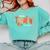 Preppy One Thankful Teacher Coquette Thanksgiving Teacher Comfort Colors Sweatshirt Chalky Mint Preppy One Thankful Teacher Coquette Thanksgiving Teacher Comfort Colors Sweatshirt Chalky Mint