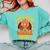 Preschool Gobble Squad Cute Turkey Thanksgiving Teacher Comfort Colors Sweatshirt Chalky Mint