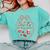Preschool Pre-K Is My Jam Strawberry Girl Teacher Kids Comfort Colors Sweatshirt Chalky Mint