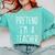 Pretend I'm A Teacher Costume Halloween Lazy Adult Kids Comfort Colors Sweatshirt Chalky Mint