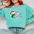 PTO Santa Hat Reindeer Parent Teacher Organization Christmas Comfort Colors Sweatshirt Chalky Mint