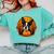 Pumpkin Boston Terrier Costume On Boston Terrier Halloween Comfort Colors Sweatshirt Chalky Mint