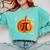 Pumpkin Pie Halloween Thanksgiving Math Teacher Pi Day Comfort Colors Sweatshirt Chalky Mint
