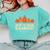 Que Pasa Calabaza Spanish Teacher Bilingual Pumpkin Women Comfort Colors Sweatshirt Chalky Mint
