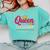 Queen Of The Classroom Teacher Comfort Colors Sweatshirt Chalky Mint
