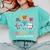 Reading Beats Everything Teacher Rock Paper Scissors Comfort Colors Sweatshirt Chalky Mint
