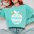 Real Superheroes Wear No Capes Teacher Design Teach Comfort Colors Sweatshirt Chalky Mint