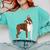 Red Boston Terrier Dog Comfort Colors Sweatshirt Chalky Mint