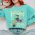 There's Room On My Broom For You Too Teacher Halloween Comfort Colors Sweatshirt Chalky Mint