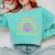 Retired Teacher Rainbow Comfort Colors Sweatshirt Chalky Mint Retired Teacher Rainbow Comfort Colors Sweatshirt Chalky Mint