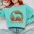 Retro Boston Terrier Mom Dog Mother Pet Bostie Mama Comfort Colors Sweatshirt Chalky Mint