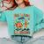 Retro Fall In Love With Learning Autumn Pumpkin Teacher Kids Comfort Colors Sweatshirt Chalky Mint