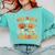 Retro Fall In Love With Learning Autumn Pumpkin Teachers Comfort Colors Sweatshirt Chalky Mint