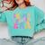 Retro Groovy Retirement Era Retired Teacher Comfort Colors Sweatshirt Chalky Mint