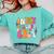 Retro Groovy In My Teaching Era Best Teacher Appreciation Comfort Colors Sweatshirt Chalky Mint