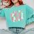 Retro Halloween This Is My Spooky School Teacher Costume Comfort Colors Sweatshirt Chalky Mint