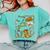 Retro Howdy Pre-K Back To School Western Teacher Comfort Colors Sweatshirt Chalky Mint