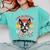 Retro Life Is Better With Boston Terrier Mom Dog Lover Comfort Colors Sweatshirt Chalky Mint