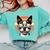 Retro Sunset Sunglasses Boston Terrier Boston Bull Bostie Comfort Colors Sweatshirt Chalky Mint
