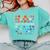 Retro Wildflower Early Intervention Teacher Interventionist Comfort Colors Sweatshirt Chalky Mint
