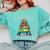 Santa's Favorite Teacher Idea For Christmas Teachers Comfort Colors Sweatshirt Chalky Mint