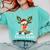 Science Teacher Squad Reindeer Christmas Teacher Xmas Lights For Men Women Comfort Colors Sweatshirt Chalky Mint