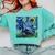 Scottish Terrier Starry Night Scotty Dog Art By Aja Comfort Colors Sweatshirt Chalky Mint