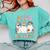 SPED Boo Crew Halloween Floral Ghost Special Ed SPED Teacher For Men Women Kids Comfort Colors Sweatshirt Chalky Mint