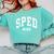 SPED Crew SPED Teacher Back To School For Women Men Comfort Colors Sweatshirt Chalky Mint