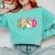 Sped Teacher Halloween Ghost Special Education Preppy Fall Comfort Colors Sweatshirt Chalky Mint