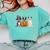 Spooky Ghost Boston Terrier Pumpkin Halloween Dog Lover Comfort Colors Sweatshirt Chalky Mint