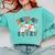 Spooky Ghost PE Teacher Squad Physical Education Halloween Comfort Colors Sweatshirt Chalky Mint