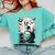 Spooky Halloween Moon Boston Terrier Boston Bull Bostie Comfort Colors Sweatshirt Chalky Mint