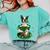 St Patrick's Day Leprechaun Boston Terrier Dog Shamrock For Men Women Kids Comfort Colors Sweatshirt Chalky Mint