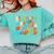 My Students Are Out Of This World Space Groovy Teacher Comfort Colors Sweatshirt Chalky Mint
