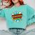 Superhero Teacher Retro Comic Teaching Superpower Comfort Colors Sweatshirt Chalky Mint