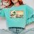 Surfing Boston Terrier Kanagawa Wave Japanese Dog For Men Women Kids Comfort Colors Sweatshirt Chalky Mint