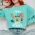 I Teach 2nd Grade Superheroes Back To School Teacher Men Women Girls Kids Comfort Colors Sweatshirt Chalky Mint