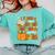 I Teach The Coolest Pumpkins In The Patch Teacher Halloween Comfort Colors Sweatshirt Chalky Mint