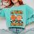 I Teach The Coolest Pumpkins In The Patch Teacher Halloween Comfort Colors Sweatshirt Chalky Mint