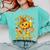I Teach The Cutest Pumpkins In The Patch Teacher Halloween Comfort Colors Sweatshirt Chalky Mint