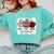 Teach Love Inspire Pre-k Teacher Apple Leopard Red Plain Comfort Colors Sweatshirt Chalky Mint