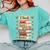I Teach History Month Black Teacher Melanin Comfort Colors Sweatshirt Chalky Mint